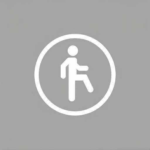 Ícono de accesibilidad, una figura humana dentro de un círculo.